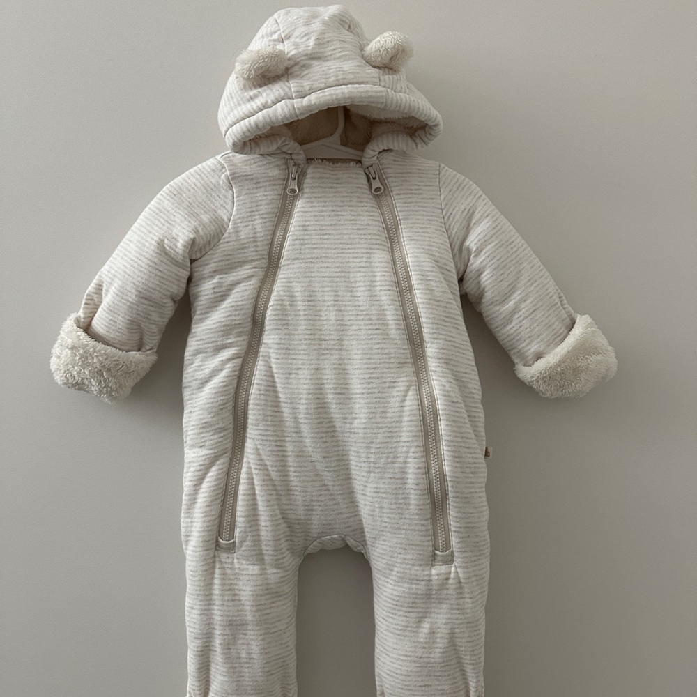 GAP Baby Sherpa-Lined Hooded One-Piece